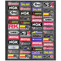 오토바이 반사 스티커 브랜드 방수 데칼 헬멧 아라이 아크라포빅 컬러 홀로그램 레이저 카멜레온, 1번컬러스폰(베릭)