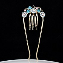 모아콤 보테스틱 sts008 라인 - 사각꽃줄기 (골드) 쉬운 반묶음머리 예쁘게 수공예 머리핀 올림머리 당고 만두 똥머리 특허상품