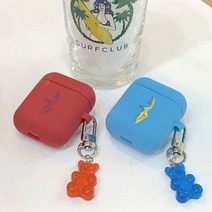 [바보사랑] [호환용] 종종 페이스오프 에어팟케이스, 색상선택:네이비 / 디자인선택:라인, 상세 설명 참조
