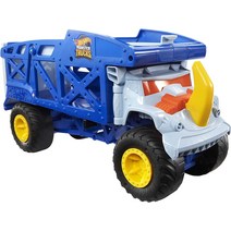 Hot Wheels Monster Trucks Monster Mover Rhino Toy Car Hauler 1:64 스케일 Monster Trucks 12대 또는, 한개옵션0