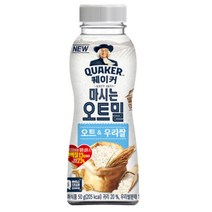 칠성 쉐이크 아침 식사 대용 퀘이커 마시는 오트밀 오트 & 우리쌀 건강식 간편식 식단조절 선식 50G 10개, 3세트
