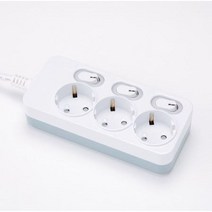 이지스탭 멀티탭 멀티콘센트 3구 4구 6구 1.5m/3.0m, 개별형(개별스위치), 3구 1.5m