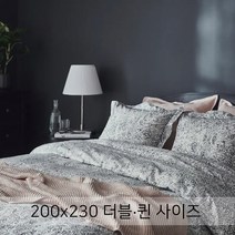 이케아 이불커버/이케아 퀸사이즈 더블사이즈 이불커버세트/ ANGSKLOCKA 엥스클로카 이불커버+베개커버2개 200x230+50x80 004.933.04 이불
