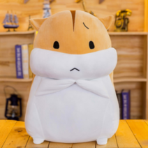 [2+1 핫이벤트] MMTL 햄스터 다양한 표정 캐릭터 바디필로우 애착 안고 자는 봉제 모찌 말랑 인형, 옐로우, 슬픈