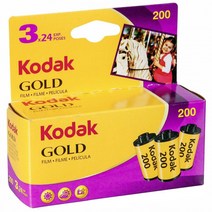 Kodak 6033971 골드 200 필름 (퍼플/옐로우) - 3롤 롤 당 24회 노출