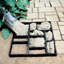 문양거푸집 다양한 디자인 정원 팔각형 육각형 원형, 현실적인 자갈 60x50cm, 1개