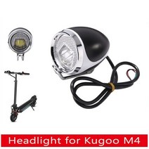 전기 스쿠터 Kugoo 전기 스쿠터 자전거 Led 헤드 라이트 사이클링 부품에 대 한 경적과 12-80V 전자 자전거 전면 램프 조명, CHINA