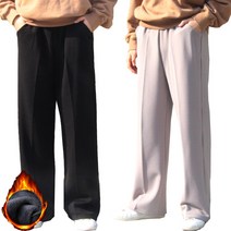 베네울프 여성 기모 와이드 밴딩 팬츠