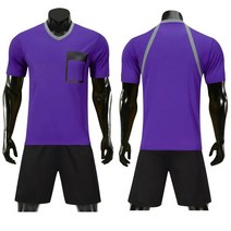 포켓 탑 반바지 축구 유니폼 남자 심판복 판사 성인 운동복 4 가지 색상 제작