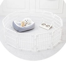 강아지펜스 울타리 소형견 플라스틱 낮은울타리 새끼강아지 반려견 애견 펫, 화이트