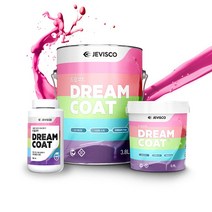 무광 에그쉘광 친환경다용도페인트 100ml 300ml 500ml 900ml 소량페인트(소분) DIY드림코트 벽지 벽면 철재 목재, 큐피트핑크