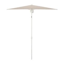 이케아 TVETO 트베퇴 각도 조절 파라솔 180 x 145cm, 그레이베이지 화이트 004.806.22