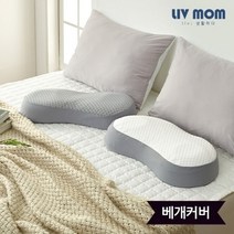 리브맘 3D 메모리폼 경추 낮은 베개커버, 02.커버만(그레이)