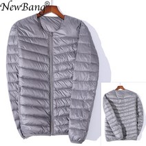 NewBang7XL다운재킷남성용울트라라이트다운재킷남성슬림Windproof휴대용o넥경량코트웜라이너