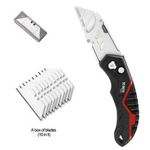 수공구AIRAJ 유틸리티 나이프 개폐식 날카로운 종이 커터 무거운 철강 18mm 블레이드 Decoupage Electrican, 05 Set 1