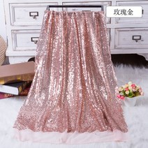 130X50CM 스팽글 패브릭 반짝 Paillette 로즈 골드 실버 반짝이 forWedding 파티 생일 무대 장식 DIY 재료, [01] 130x50cm, [10] rosegold