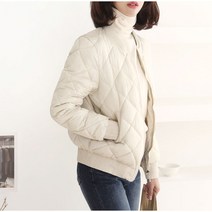 퀼팅 다이아 숏패딩 블루종 항공점퍼(Diamond Pattern Padding) 제이아이앤