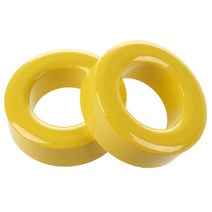 2 PCS 33mm x 19mm x 11mm 옐로우 화이트 철 코어 페라이트 링 토로이드, 33x19x11mm/1.3