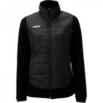 컬럼비아 여성용 베이슨 뷰트 풀집 골프 재킷123006, L, Grey/Black
