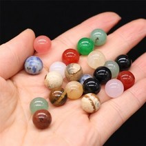 천연 원석 비즈 재료 담수진주 천연석 10pcs 천연 석재 비즈 8mm 구멍이 없는 반, 믹스 컬러