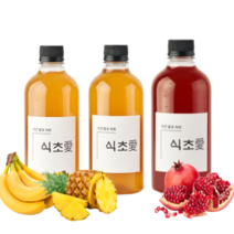 [오늘발송] 석류 바나나 파인애플 오미자 천연발효 식초 500ml 핸드메이드 자연 식초 원액 비니거 먹는법 효능 만들기 수제과일식초 모음, 오미자 천연식초 500ml