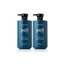 메디플라워 폴리 약산성 대용량 샴푸베이비파우더 1000ml 1+1, 폴리 약산성 대용량 샴푸/베이비