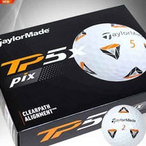 테일러메이드 [테일러메이드] TP5X PIX 2.0골프볼[화이트][1더즌 12알](직수입), 선택완료, TP5X PIX 골프볼(화이트)