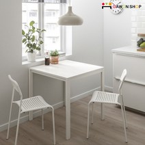 [당일출고] 이케아 MELLTORP-ADDE 2인용 테이블세트/식탁세트/책상, 테이블1개(화이트)+의자2개(그레이)