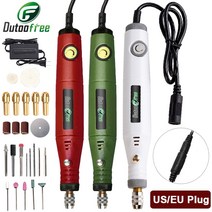 110v220v 전기 드릴 조각 펜 홈 diy 미니 드릴 기계 전동 공구 전기 dremel 액세서리 회전 도구 세트, 레드-24pcs, 유럽 ​​연합