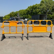 도로중앙분리대 고속도로 무당횡단 방지 불법유턴 도로 휀스 교통 안전바 펜스 금지 차단벽, 1.5m 옐로우