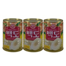 오뚜기 백도 복숭아 통조림 400g 3개