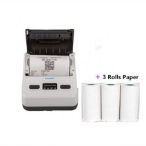 핫세일 무선 미니 80mm 블루투스 휴대용 감열 영수증 프린터 전화 안드로이드 POS PC 포켓 빌 메이커, add 3paper, CHINA_미국 플러그