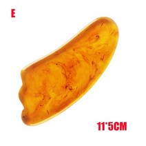 괄사마사지 도구 경락 구아샤 천연 앰버 구아샤 마사지 스크레이 얼굴 목 과샤 스킨 케어 도구, 05 E