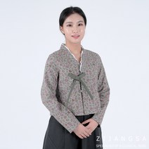 [8086] 린넨 꽃무늬 저고리