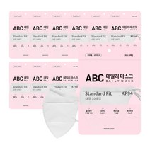 [100매] ABC 에이비씨 데일리 황사방역용 마스크 대형 KF94 10매입 10개, 흰색/100매