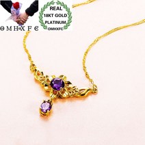 모이사나이트목걸이 두줄 뱀줄 돌고래 로즈골드 써지컬 목걸이 mhxfc 유럽 패션 결혼 선물 핑크 블루 태양 꽃 aaa 지르콘 리얼 18kt 펜던트
