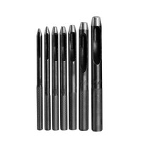 7 개/몫 1mm ~ 5mm 세트 구멍 펀치 가죽 둥근 강철 공예 중공 가스켓 플라스틱 고무 도구 375ea07, 단일옵션