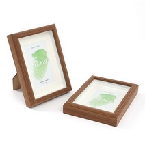 심플 우드 액자틀 탁상 벽걸이액자 5X7 B 2P 신혼 커플 가족사진 선물 카페인테리어액자 거실탁상액자 가벼운부모님액자 인테리어초상화액자 집들이선물액자