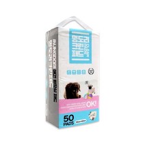 시둥마켓 +[시둥마켓]+_ 펫배변패드 반려견배변패드 동물배변패드 휴대용배변패드, 멍도리 크린 패드 50매 아로마향 반려동물배변패드