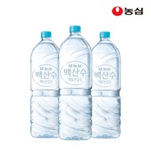 농심 백산수 무라벨 생수 2l Nongshim Baeksansu Murabel bottled water, 6개