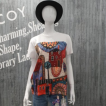 [르니앤맥코이] 프린팅 패치 티셔츠_A MI07TS306