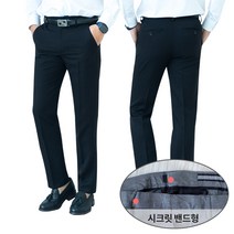 남자 남성 정장바지 슬랙스_편한 와이드 밴딩 팬츠 RFSLACK