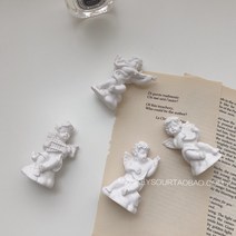 석고상 모조 석고 수지 미니 작은 천사 동상 에로스 큐피드 가정 장식 장식 사진 소품, 랜덤 원 미니 엔젤