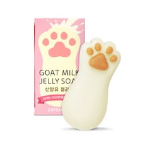 캣츠모리 반려동물 산양유 젤리솝 천연비누 무향, 90g, 1개