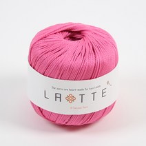 [앵콜스] (10+1) 라떼 LATTE 여름 코바늘 모자 가방 뜨개실, 12 플라워핑크(낱개)