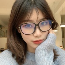 남자 여자 스퀘어 무광 뿔테 메탈 빈티지 가벼운 패션 데일리 안경테