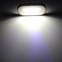 호환 캠핑카 4x 3-LED 12V 보트 계단 데크 사이드 마커 조명 표시기 방향 지시등 미등 램프 해양 요트 R, 01 4Pcs White