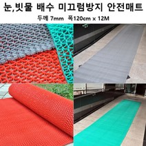 빌딩출입구 경사로 빗길 미끄럼방지 안전 롤매트 12M 백화점 회사입구 빌딩로비 병원, 레드