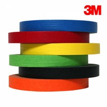3M 종이 마스킹 라인 테이프 15mmx40M 주황색