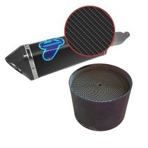 2021- 야마하 XMAX300 슬립온 머플러 떼르미뇨니 블랙 티탄 산소센서, 머플러 카본+촉매